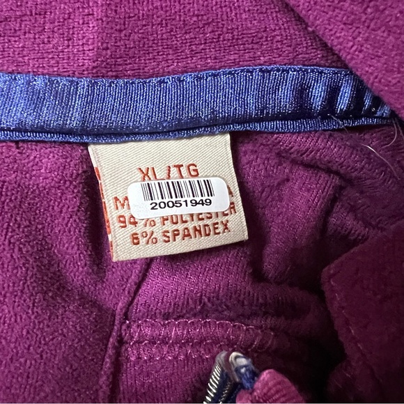 Tommy Bahama Men’s XL‎ Purple Paradise Tech 1/4 Zip Pullover Velour Stretch - Picture 5 of 8